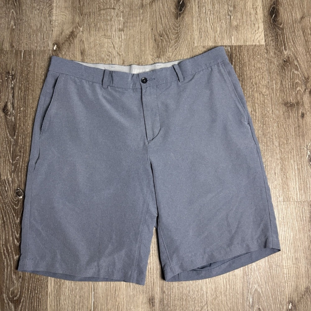 Nike Men's 35 Blue Heather Casual Athleisure DriFit 10" Shorts Stretch